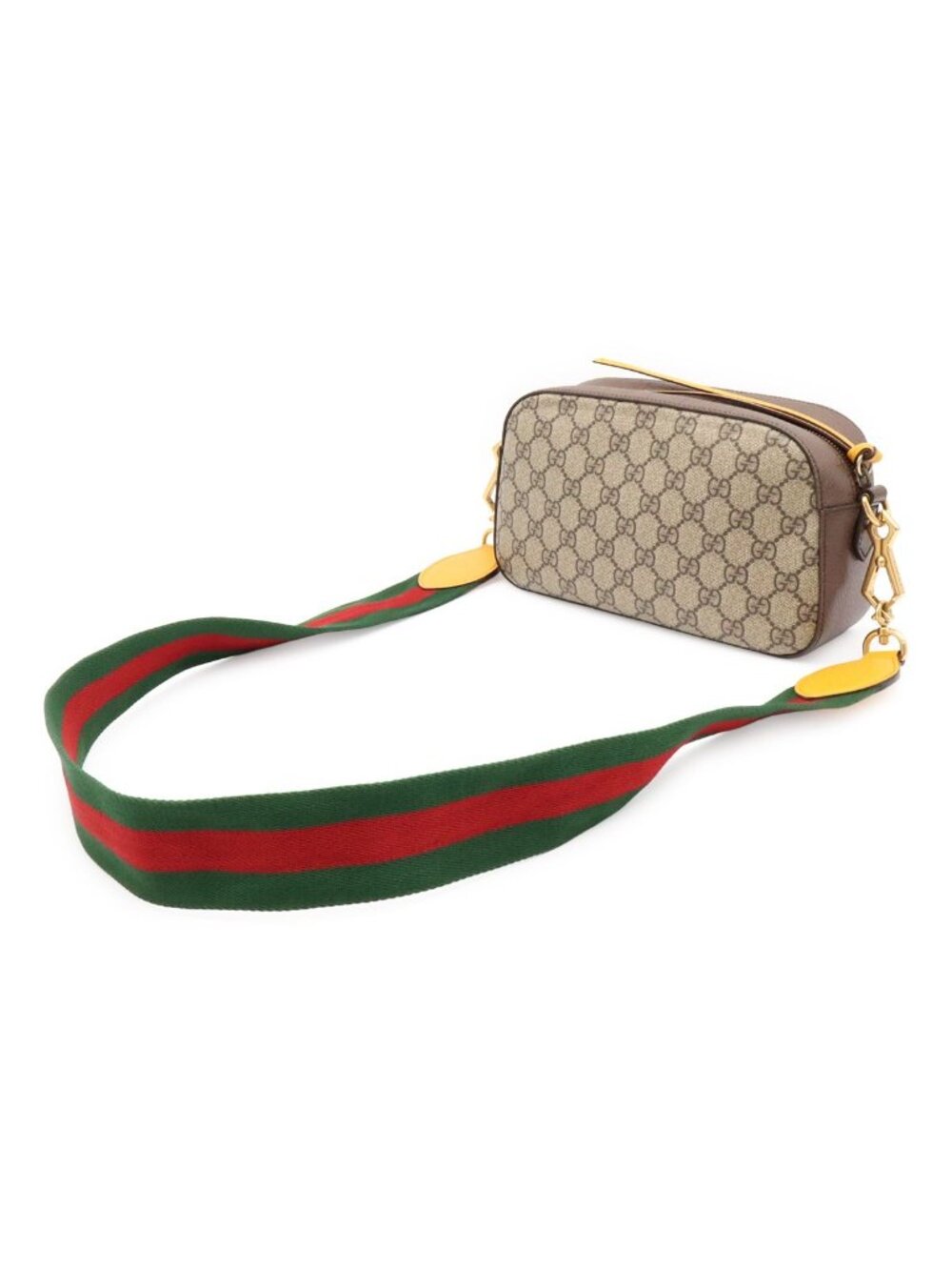 Gucci Neo Vintage GG Supreme Messenger Bag 2-Way Clutch Tiger Head Beige - Picture 2 of 8
